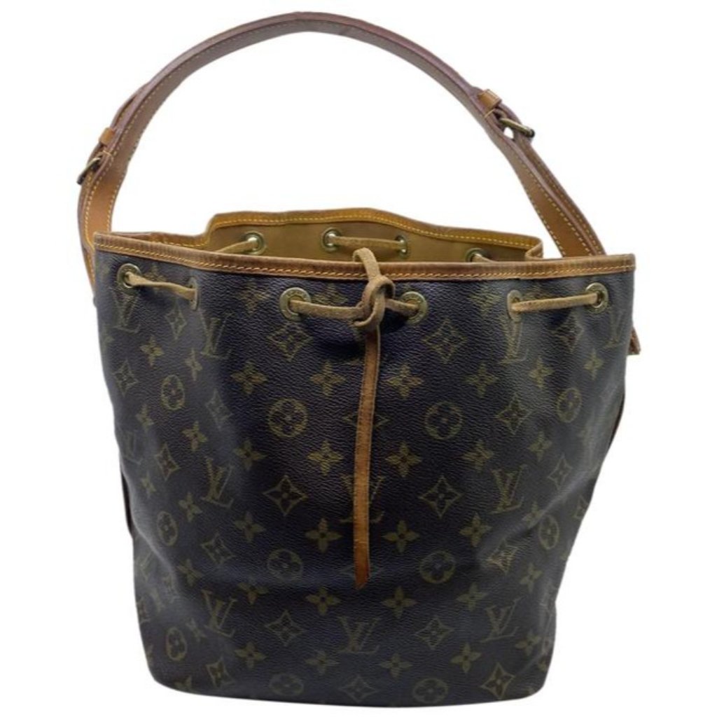 Louis Vuitton Pochette Twin Vintage Brown Monogram Canvas Shoulder Bag